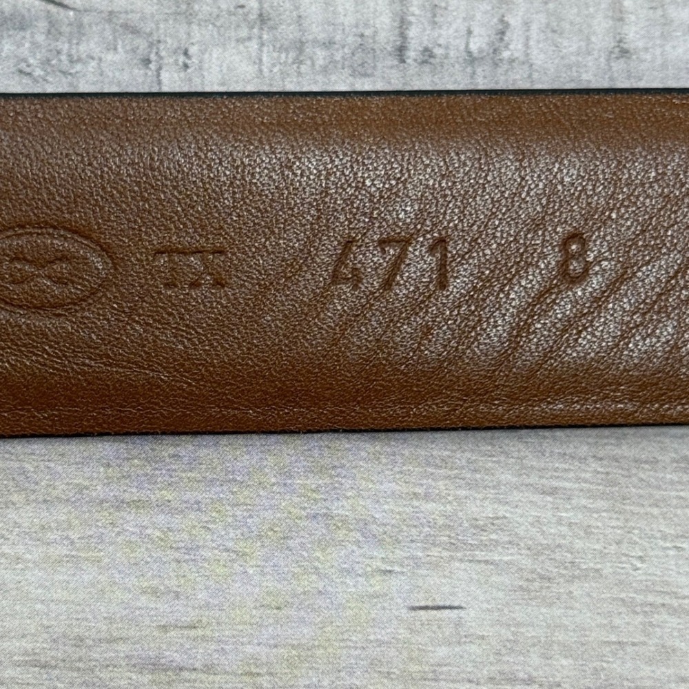 Trafalgar Molina Men Belt Lizard Embossed Italy Old Money Preppy Formal Textured - Picture 7 of 8